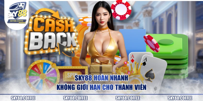 SKY88 hoàn nhanh không giới hạn cho thành viên